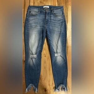 Women’s KanCan Raw Hem Ankle Length Jeans size 13/30